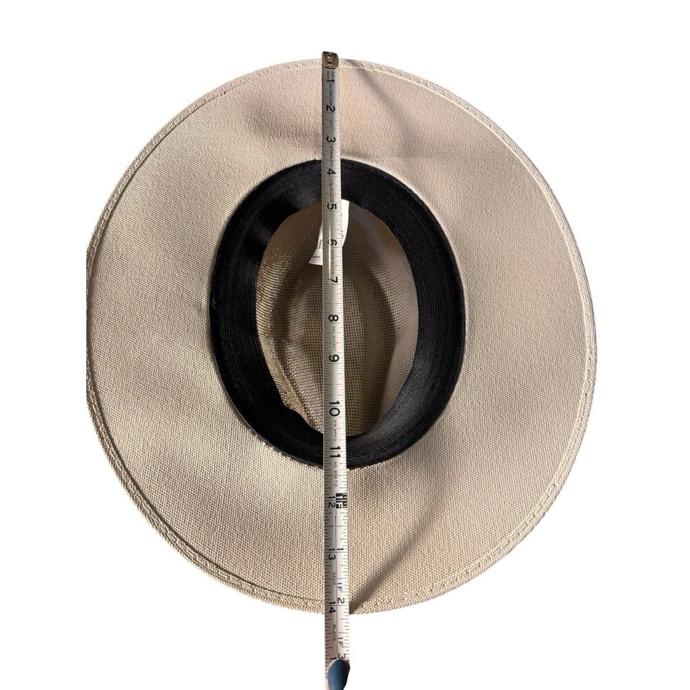 Mexican Artisanal Hand Painted Fedora Hat Pink Dragonfly-Beige M - Picture 14 of 16